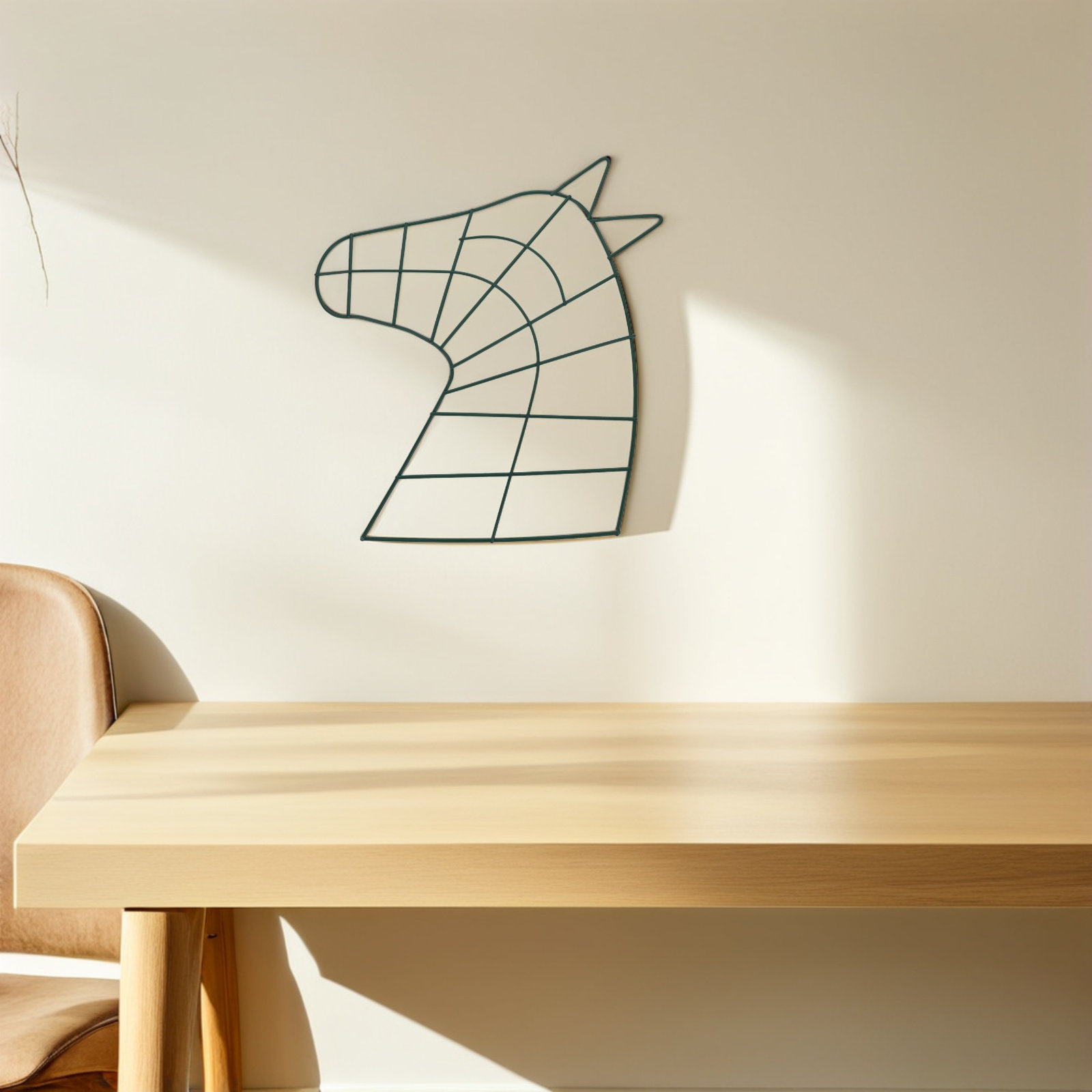 金属製の馬の頭の形をしたリースフレーム2個。ワイヤー製の花輪 - Wreath Form Wire のレビューと価格