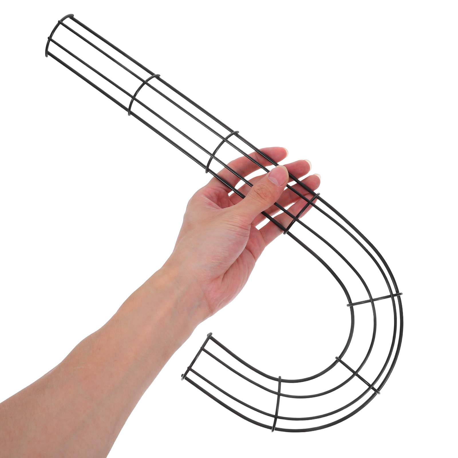 2個入り クリスマス J字型 リースフレーム 金属ワイヤーフ - Wreath Form Wire のレビューと価格