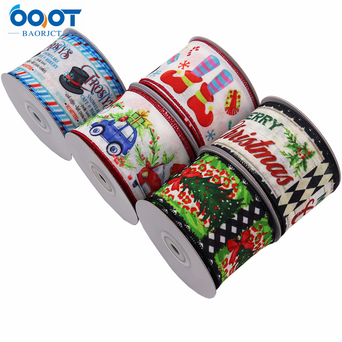 クリスマスライトリボン,ワイヤード,2.5インチx 10ヤー - Wreath Form Wire のレビューと価格