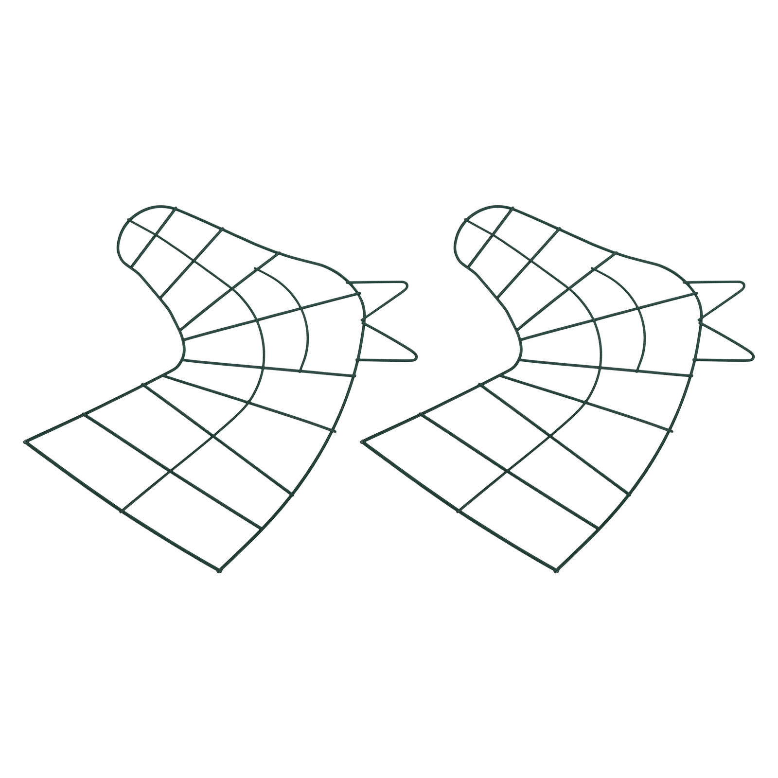 2個入り金属製馬の頭型リースフレーム、頑丈な鉄線製フローラル - Wreath Form Wire のレビューと価格