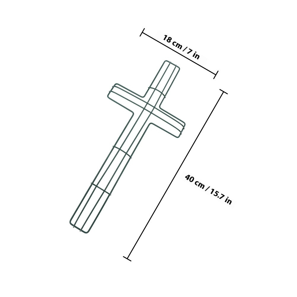 4個入り、花輪用の鉄製フレーム、十字型の金属ワイヤー。イース - Wreath Form Wire のレビューと価格