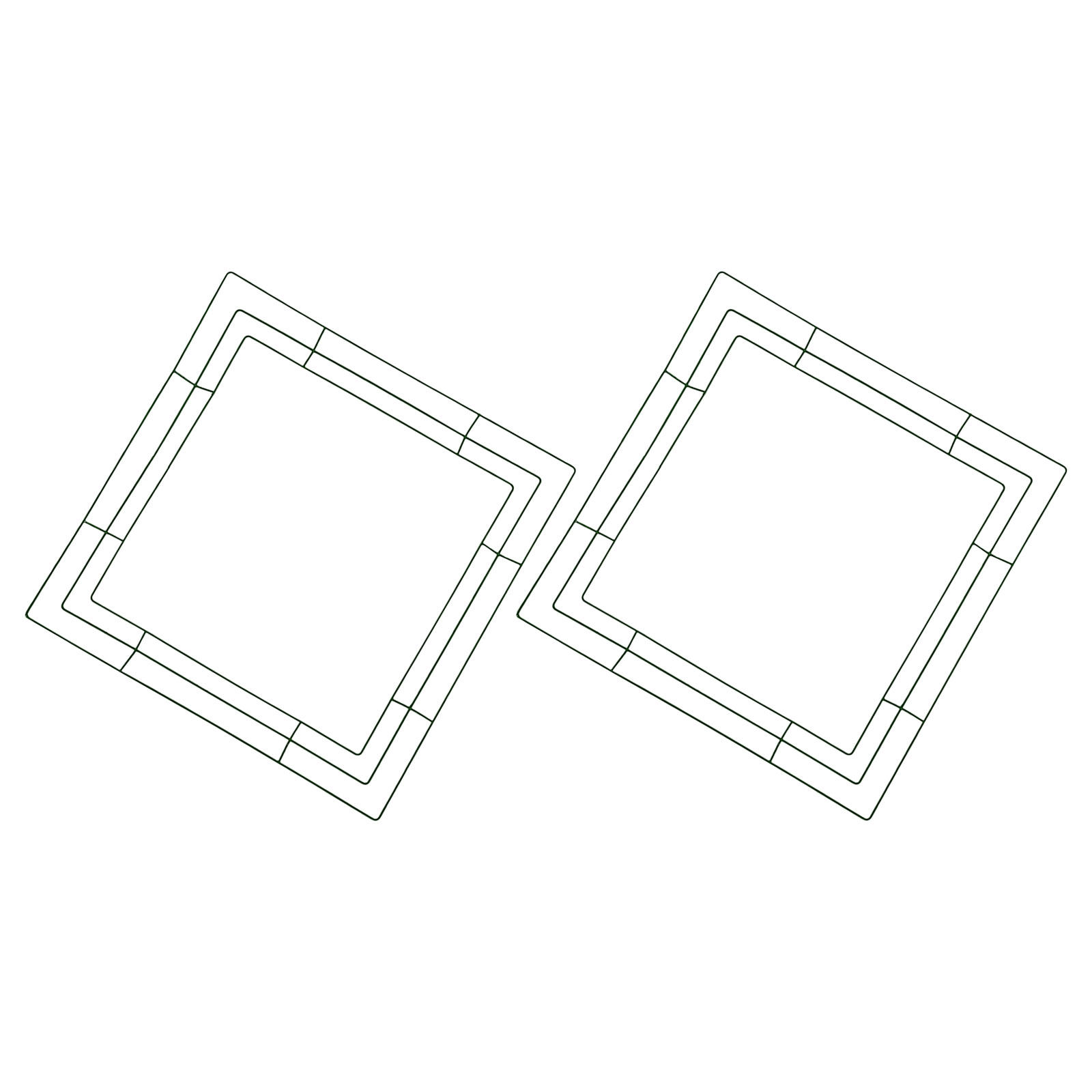 正方形のリースフレーム 花飾りDIY用品 金属製吊り下げ型  - Wreath Form Wire のレビューと価格
