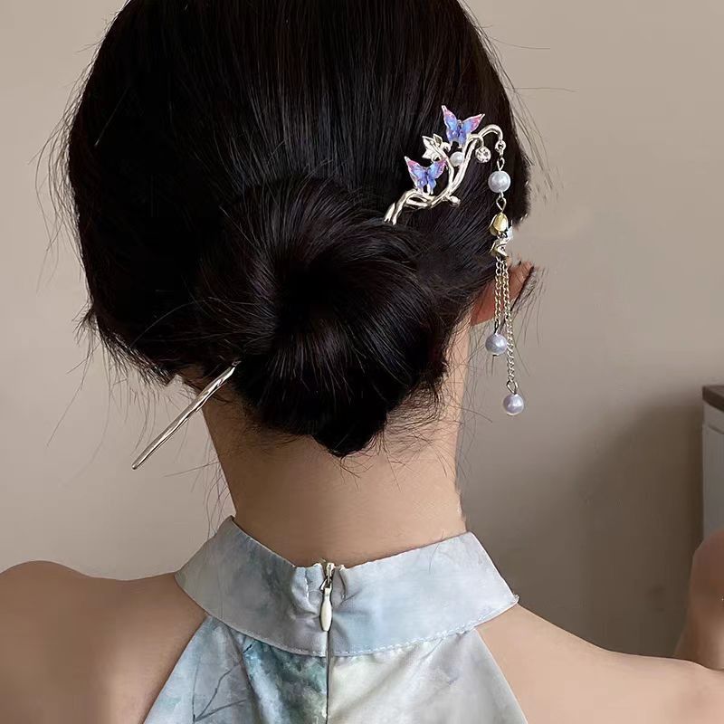 2025 新しい花のヘアピン女性のためのエレガントな花蝶パー - Supply Florist のレビューと価格